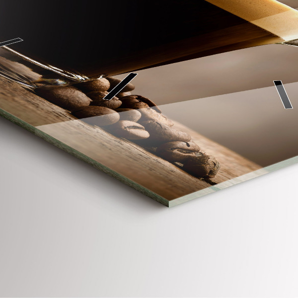 Orologio quadrato Una tazza di caffè