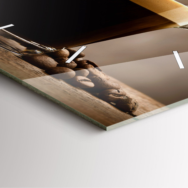 Orologio quadrato Una tazza di caffè