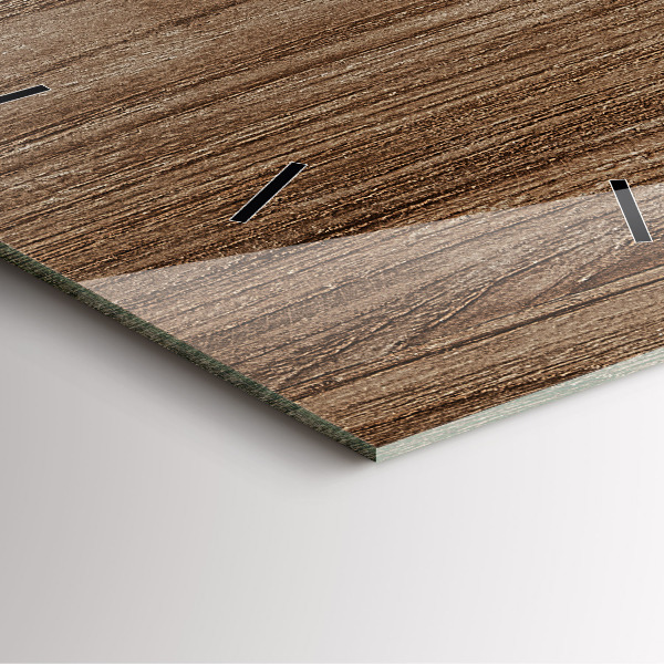 Orologio quadrato Legno scuro