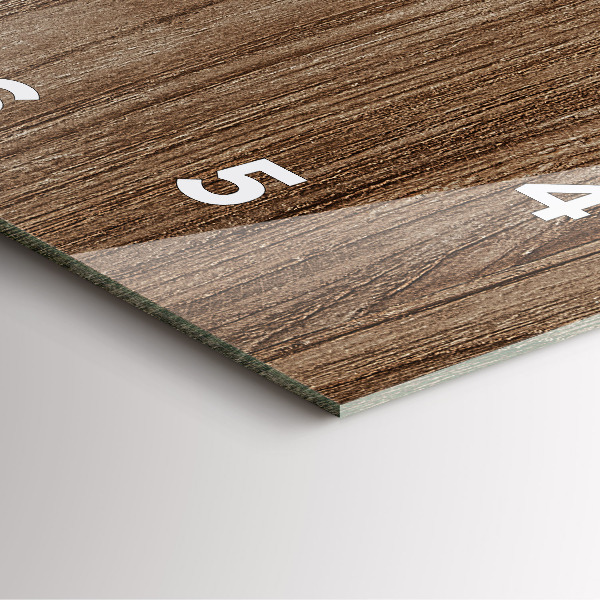 Orologio quadrato Legno scuro