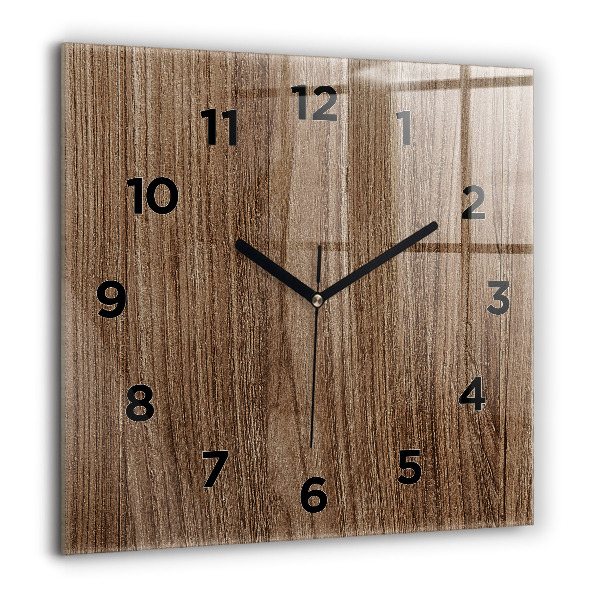 Orologio quadrato Legno scuro