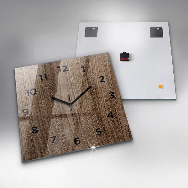 Orologio quadrato Legno scuro