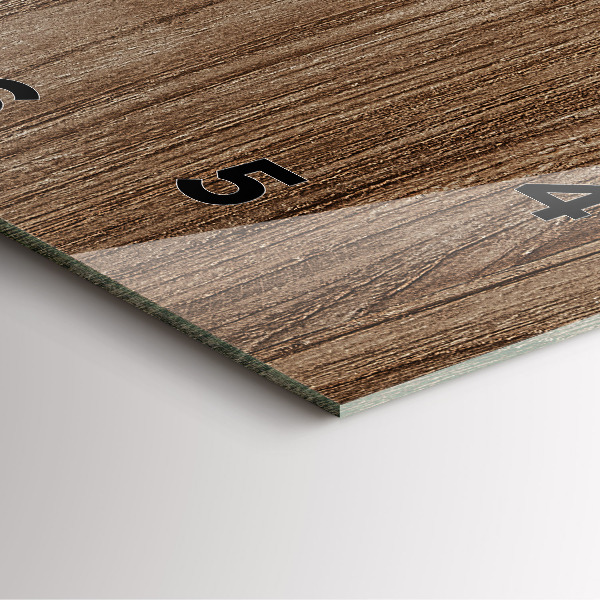 Orologio quadrato Legno scuro