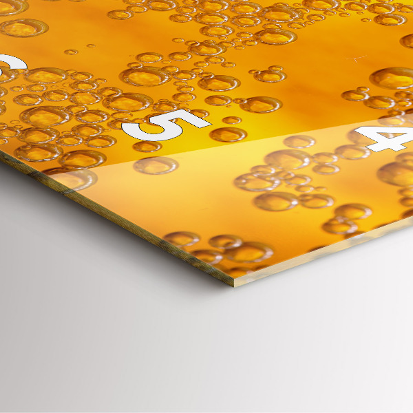 Orologio quadrato Birra con schiuma