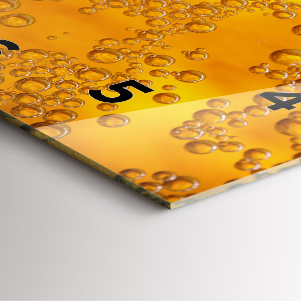 Orologio quadrato Birra con schiuma