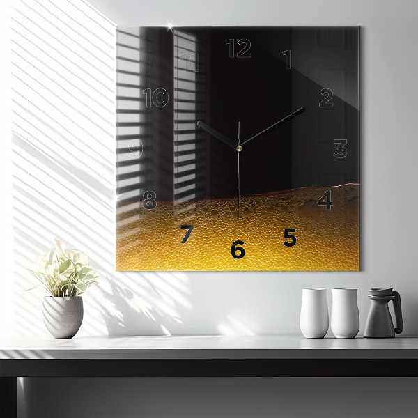 Orologio quadrato Succo d'arancia