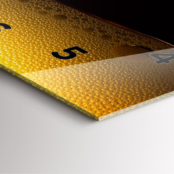 Orologio quadrato Succo d'arancia