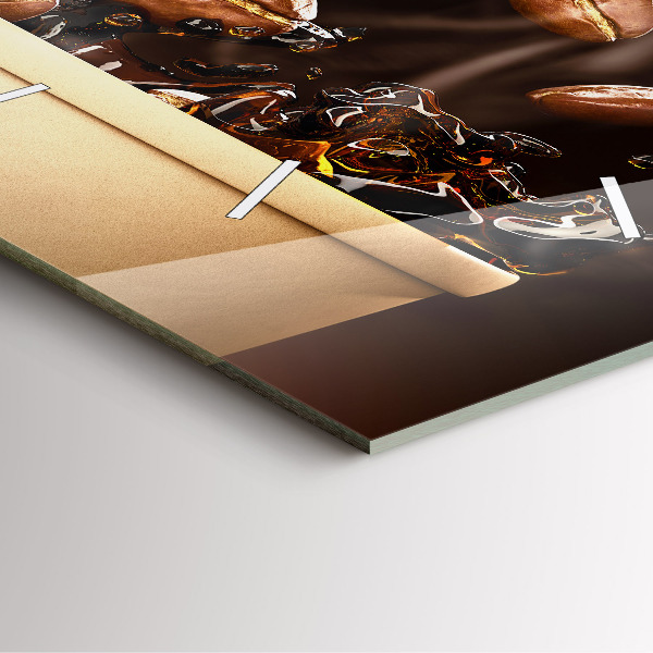 Orologio quadrato Caffè caldo