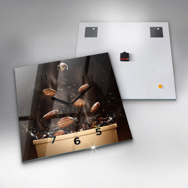 Orologio quadrato Caffè caldo