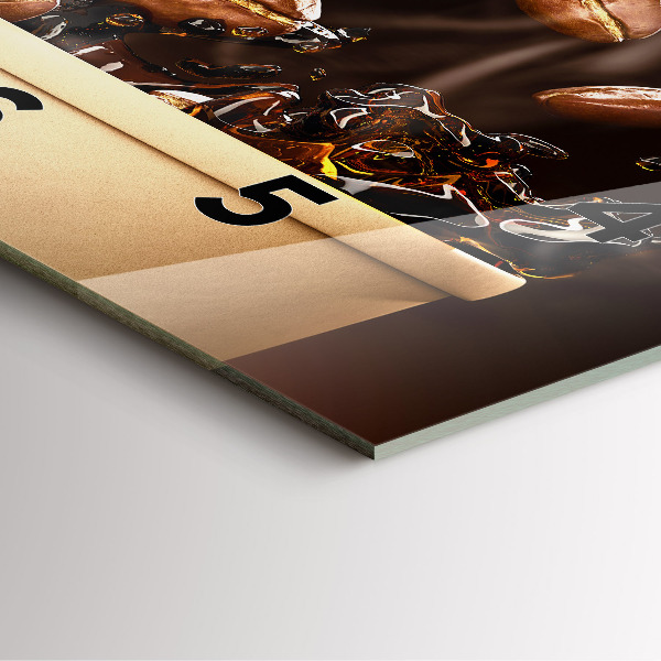 Orologio quadrato Caffè caldo