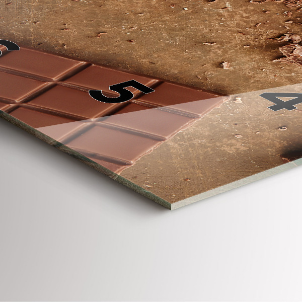 Orologio quadrato Barrette di cioccolato