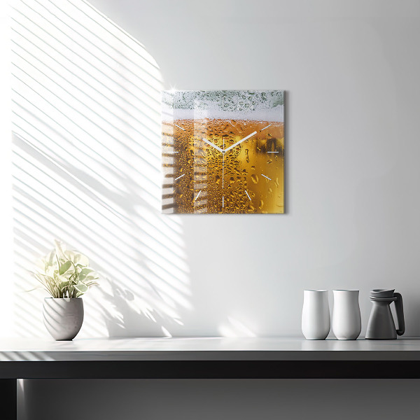 Orologio quadrato Un boccale di birra