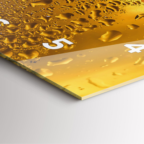 Orologio quadrato Un boccale di birra