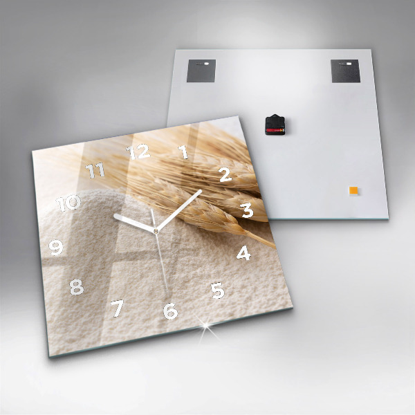 Orologio quadrato Farina e spighe di grano