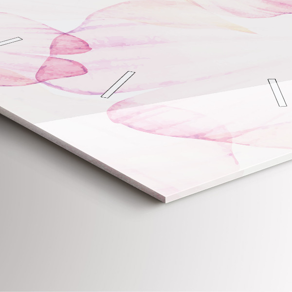 Orologio quadrato Petali acquerellati