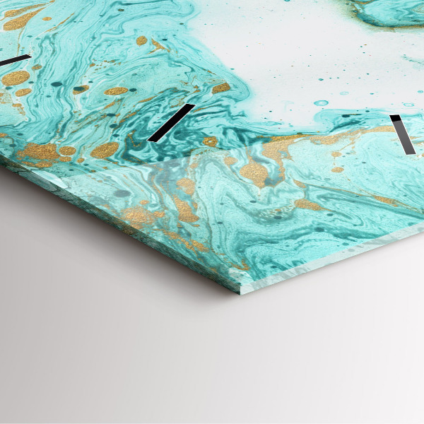 Orologio quadrato Trama di marmo