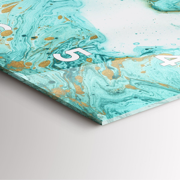 Orologio quadrato Trama di marmo