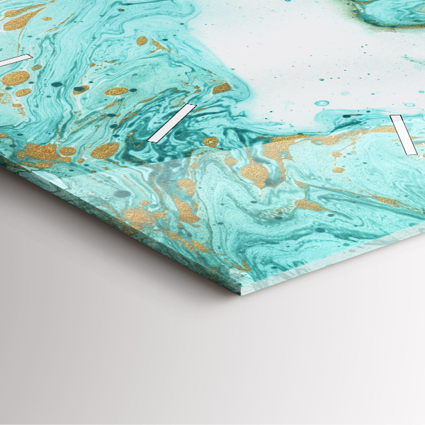 Orologio quadrato Trama di marmo