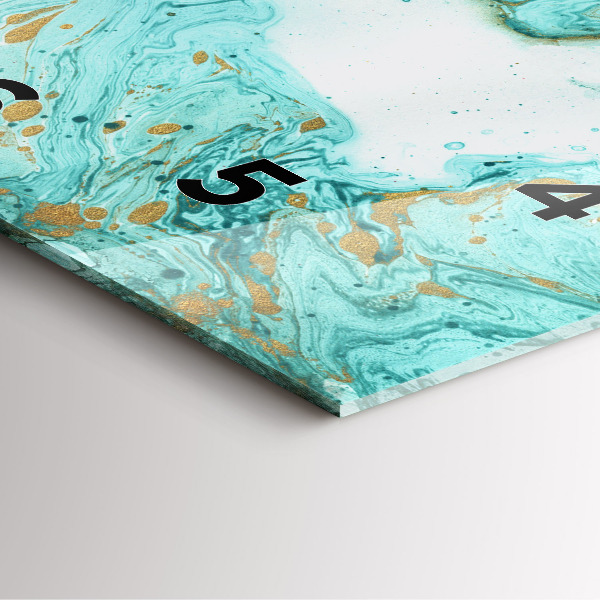 Orologio quadrato Trama di marmo