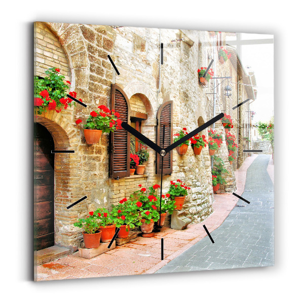 Orologio quadrato Una strada pittoresca
