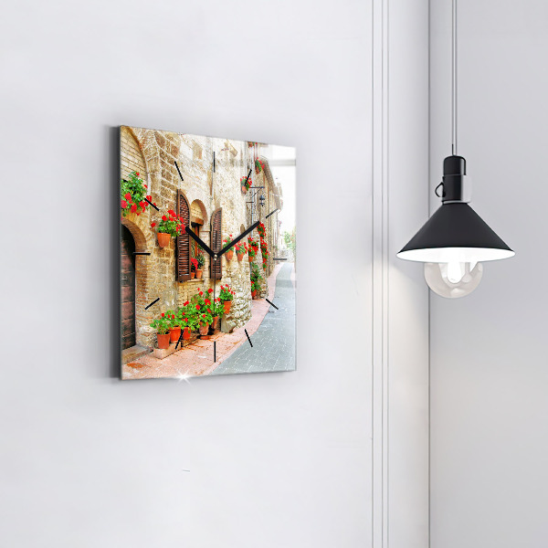 Orologio quadrato Una strada pittoresca