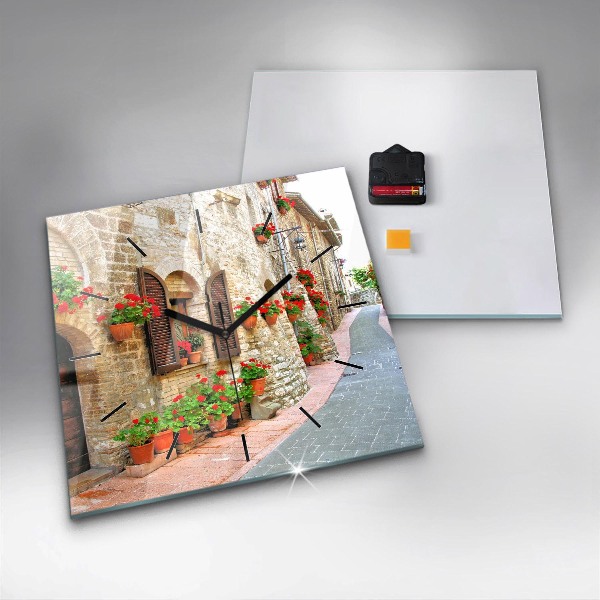 Orologio quadrato Una strada pittoresca