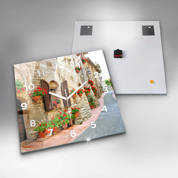 Orologio quadrato Una strada pittoresca