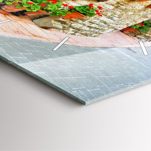 Orologio quadrato Una strada pittoresca