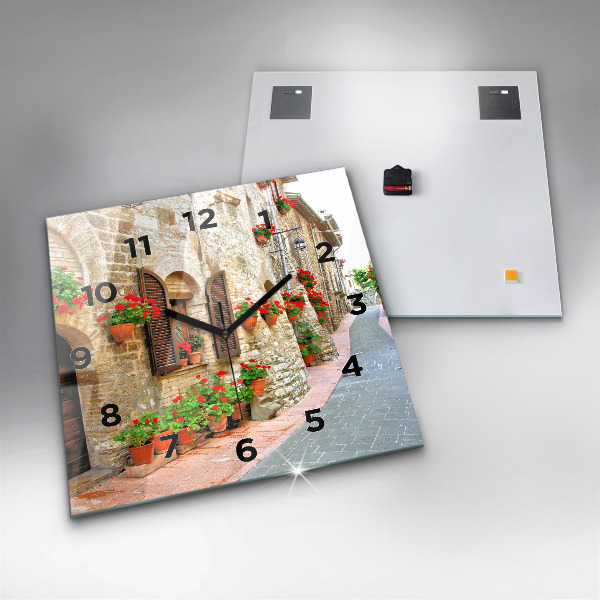 Orologio quadrato Una strada pittoresca