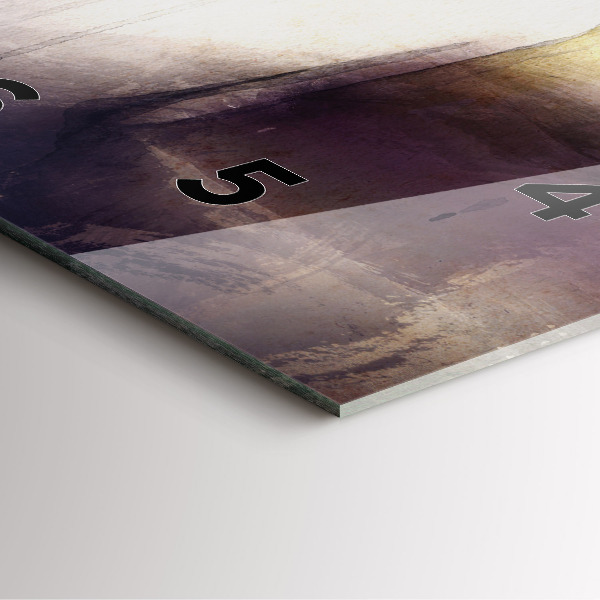 Orologio quadrato Ritratto astratto di una donna