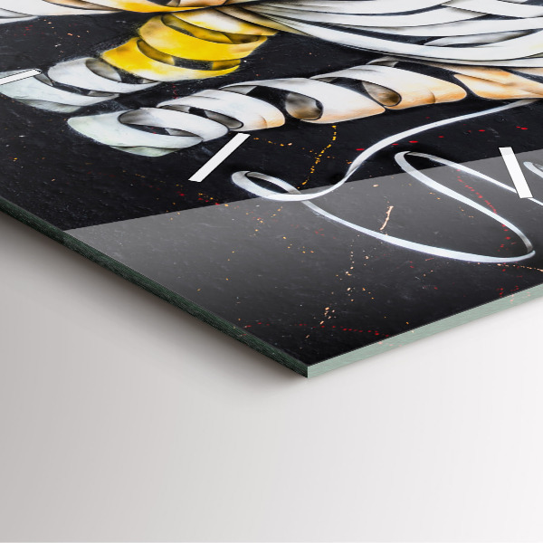 Orologio quadrato Rinoceronte astratto