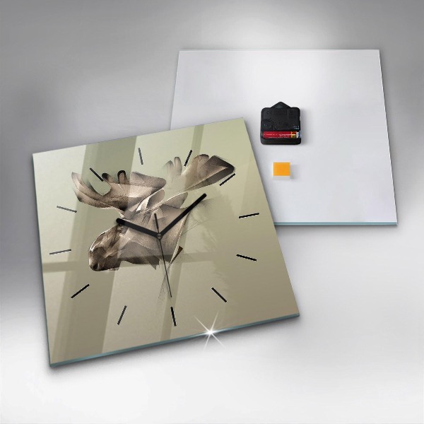 Orologio quadrato Alce grafico