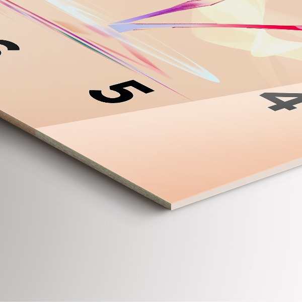 Orologio quadrato Illustrazione di fenicottero