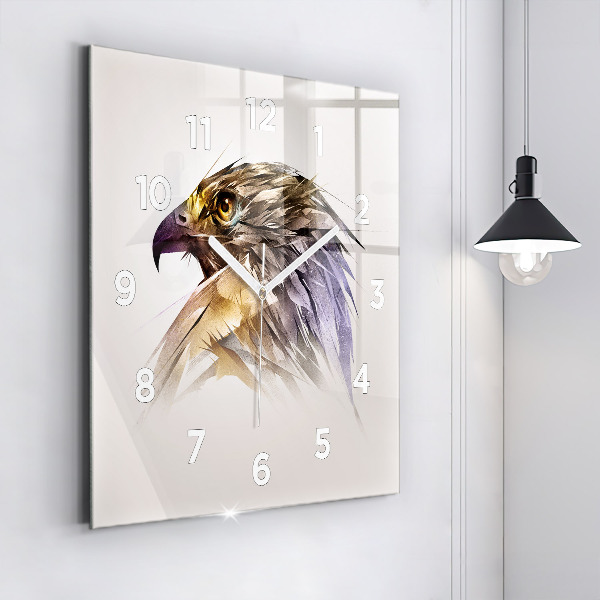 Orologio quadrato Uccello predatore