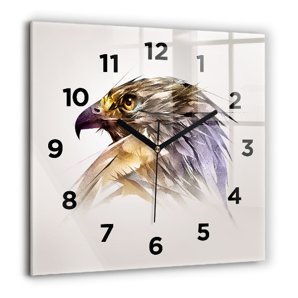 Orologio quadrato Uccello predatore