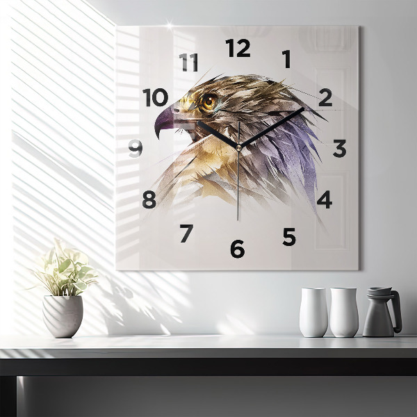 Orologio quadrato Uccello predatore