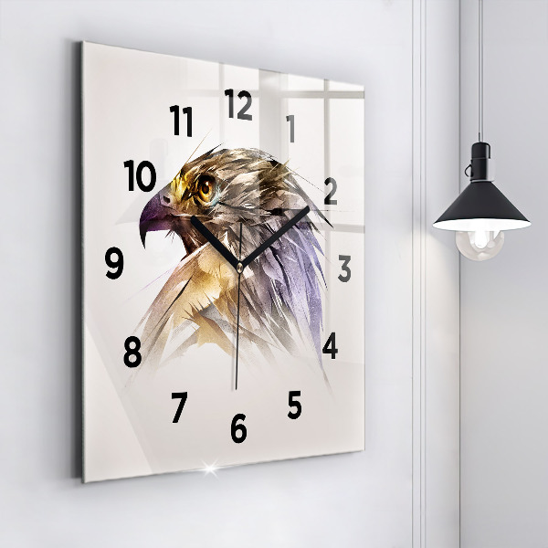 Orologio quadrato Uccello predatore