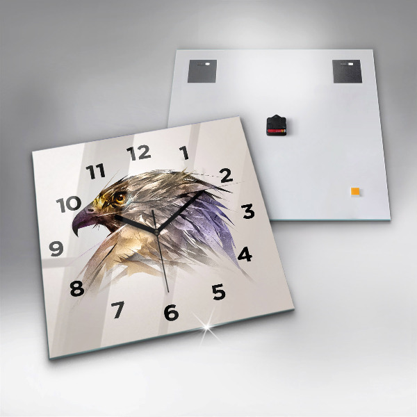 Orologio quadrato Uccello predatore