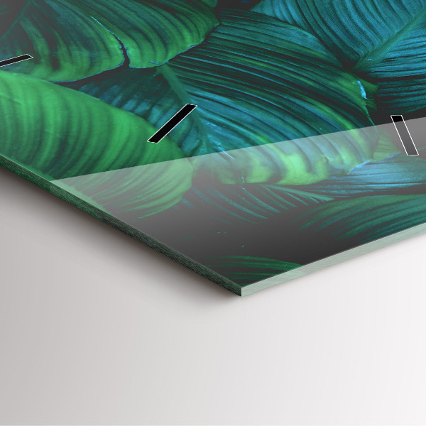 Orologio quadrato in vetro La natura lascia