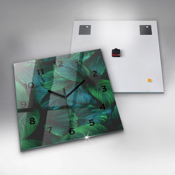 Orologio quadrato in vetro La natura lascia