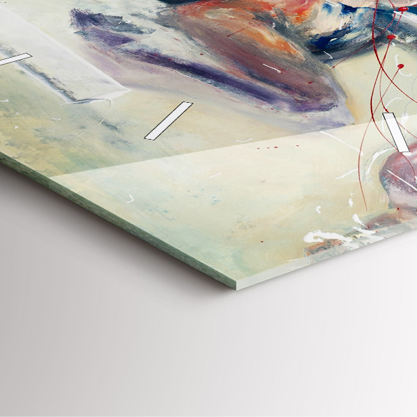 Orologio quadrato Illustrazione di cavalli al galoppo