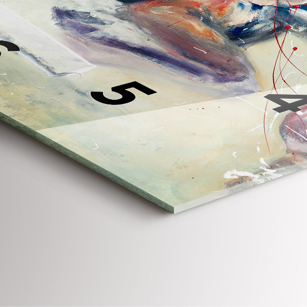 Orologio quadrato Illustrazione di cavalli al galoppo