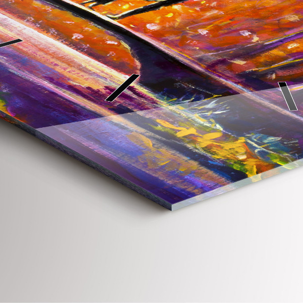 Orologio quadrato Coppia nella foresta