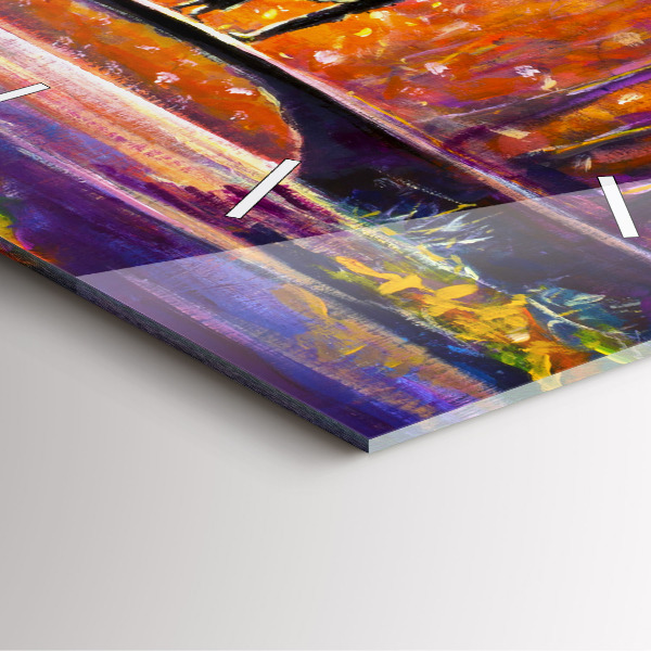 Orologio quadrato Coppia nella foresta