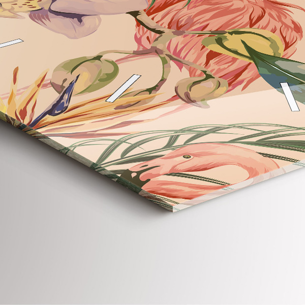 Orologio quadrato Foglie di palma tropicali