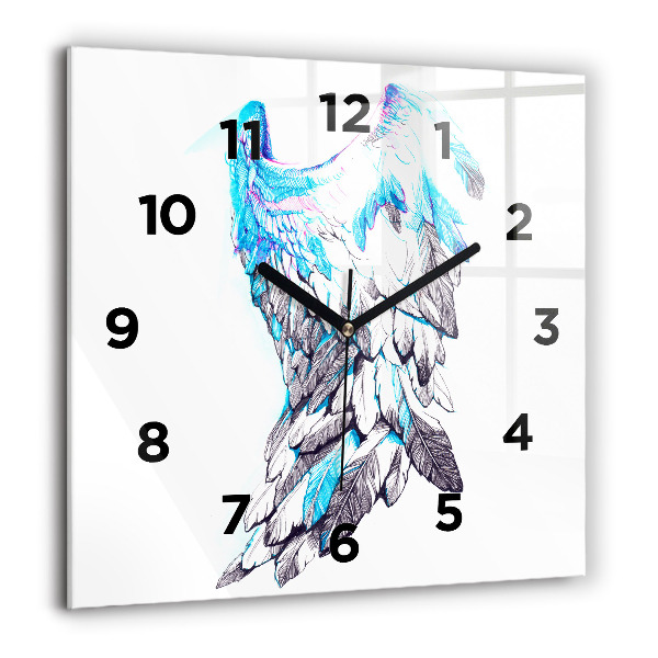 Orologio quadrato Imitazione delle ali degli uccelli