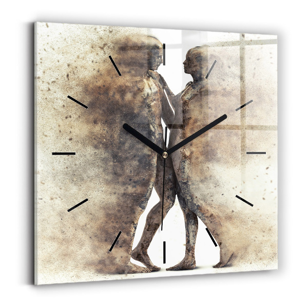 Orologio quadrato Persone astratte sabbia