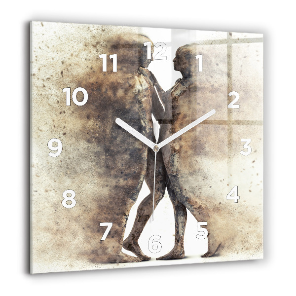Orologio quadrato Persone astratte sabbia