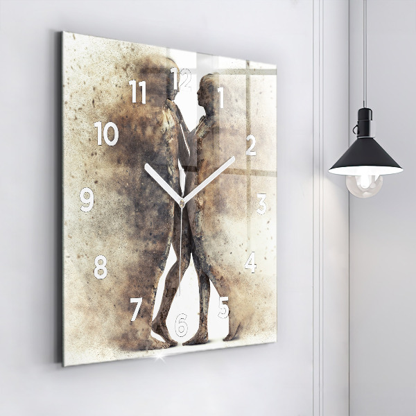 Orologio quadrato Persone astratte sabbia