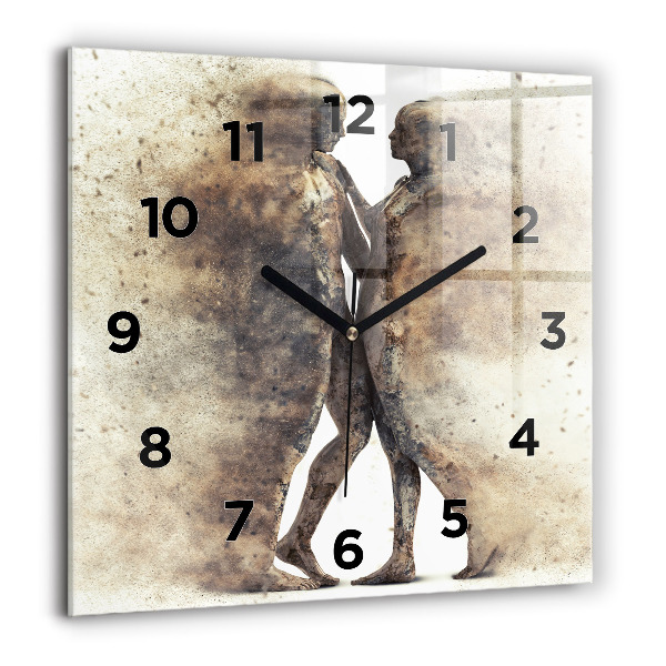 Orologio quadrato Persone astratte sabbia